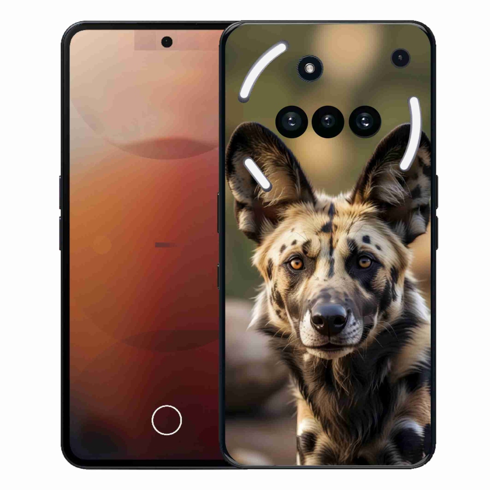 Zselés borítás mmCase a Nothing Phone-hoz (3a) - Afrikai vadkutya