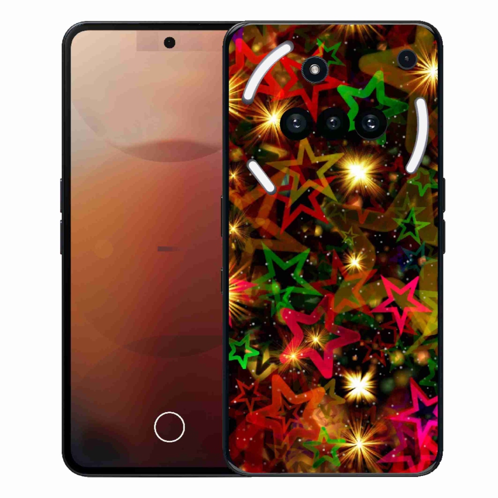 Zselés borító mmCase a Nothing Phone-hoz (3a) - színes csillagok