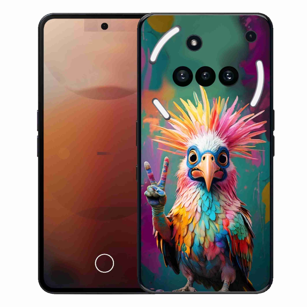 Zselés borítás mmCase a Nothing Phone (3a) - színes lázadó