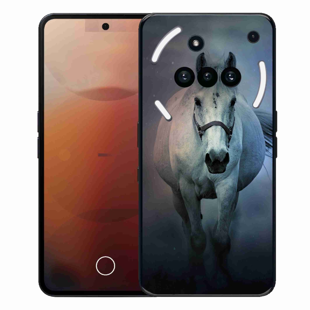 Zselés borítás mmCase a Nothing Phone (3a) - futó fehér ló