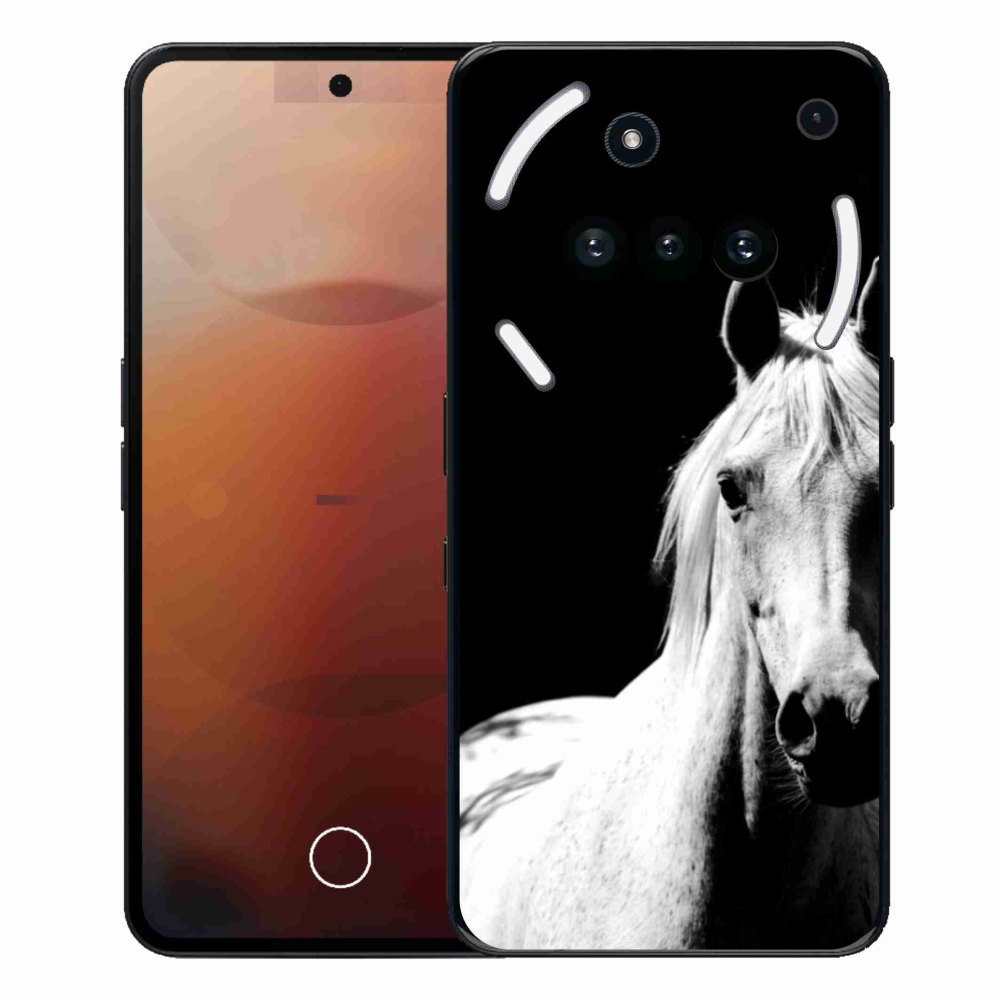 Zselés tok mmCase a Nothing Phone-hoz (3a) - fehér ló 5