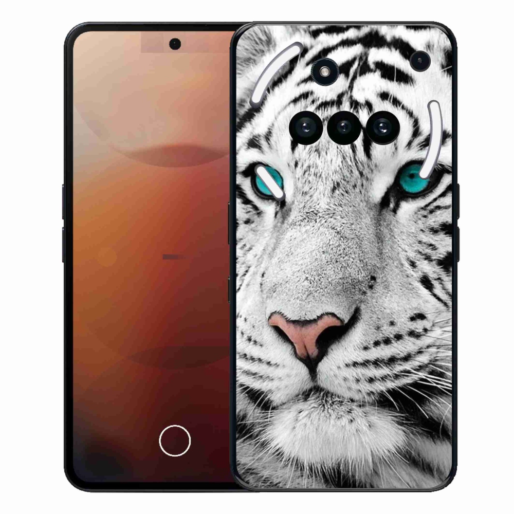 Zselés tok mmCase a Nothing Phone (3a) - fehér tigris
