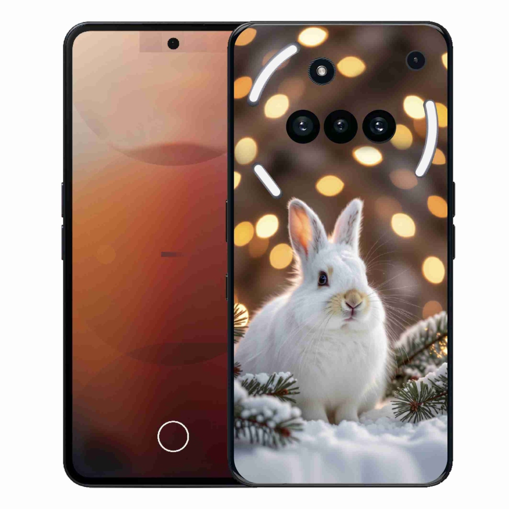 Zselés tok mmCase a Nothing Phone telefonhoz (3a) - fehér nyúl