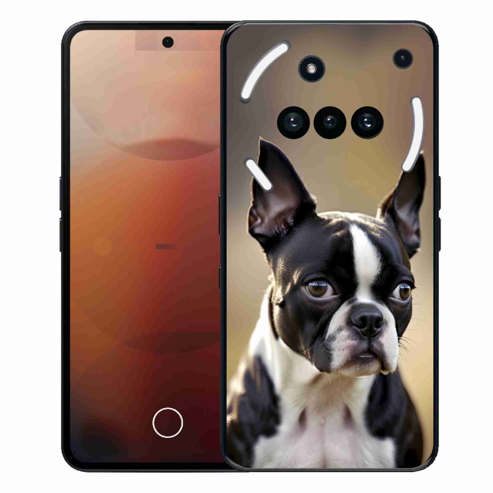 Zselés borítás mmCase a Semmi telefonhoz (3a) - Boston Terrier