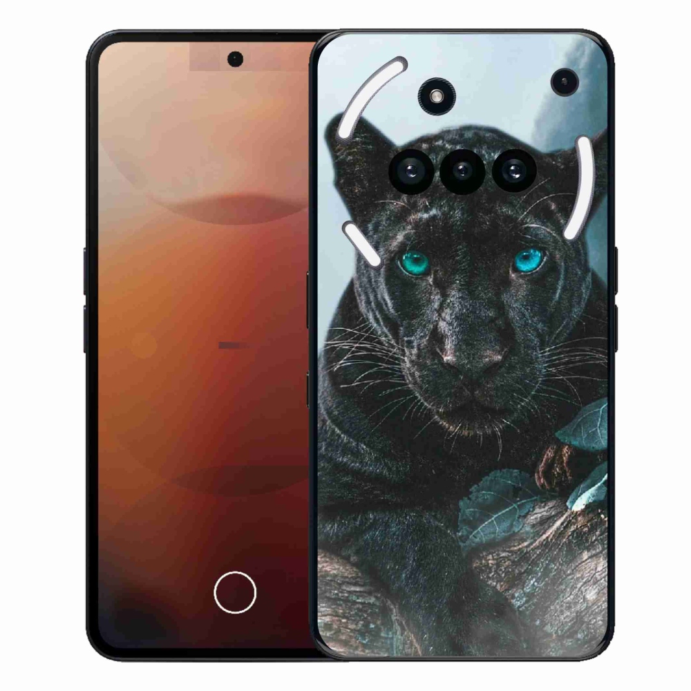 Zselés tok mmCase a Nothing Phone (3a) telefonhoz - fekete párduc