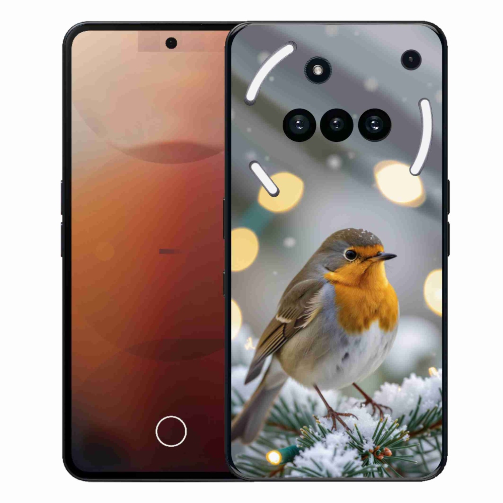 Zselés tok mmCase a Nothing Phone (3a) számára - piros télen