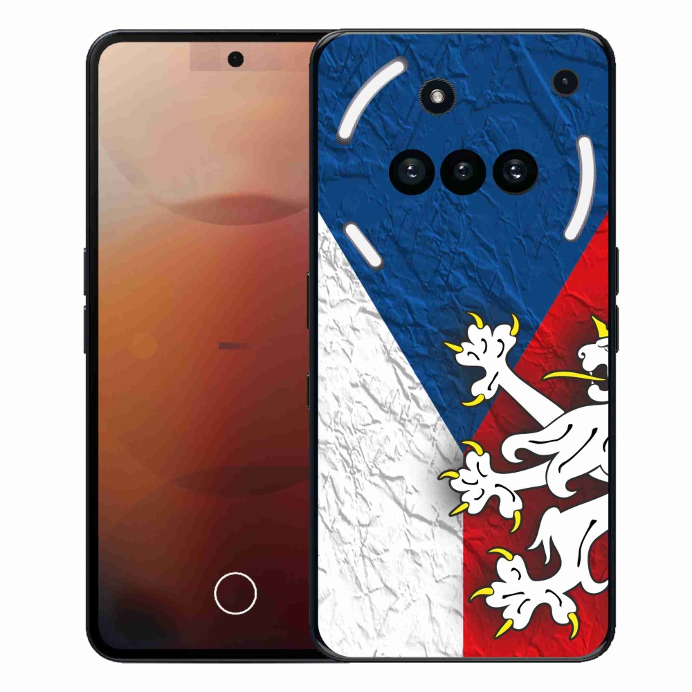 Zselés borító mmCase a Nothing Phone-hoz (3a) - cseh zászló 1