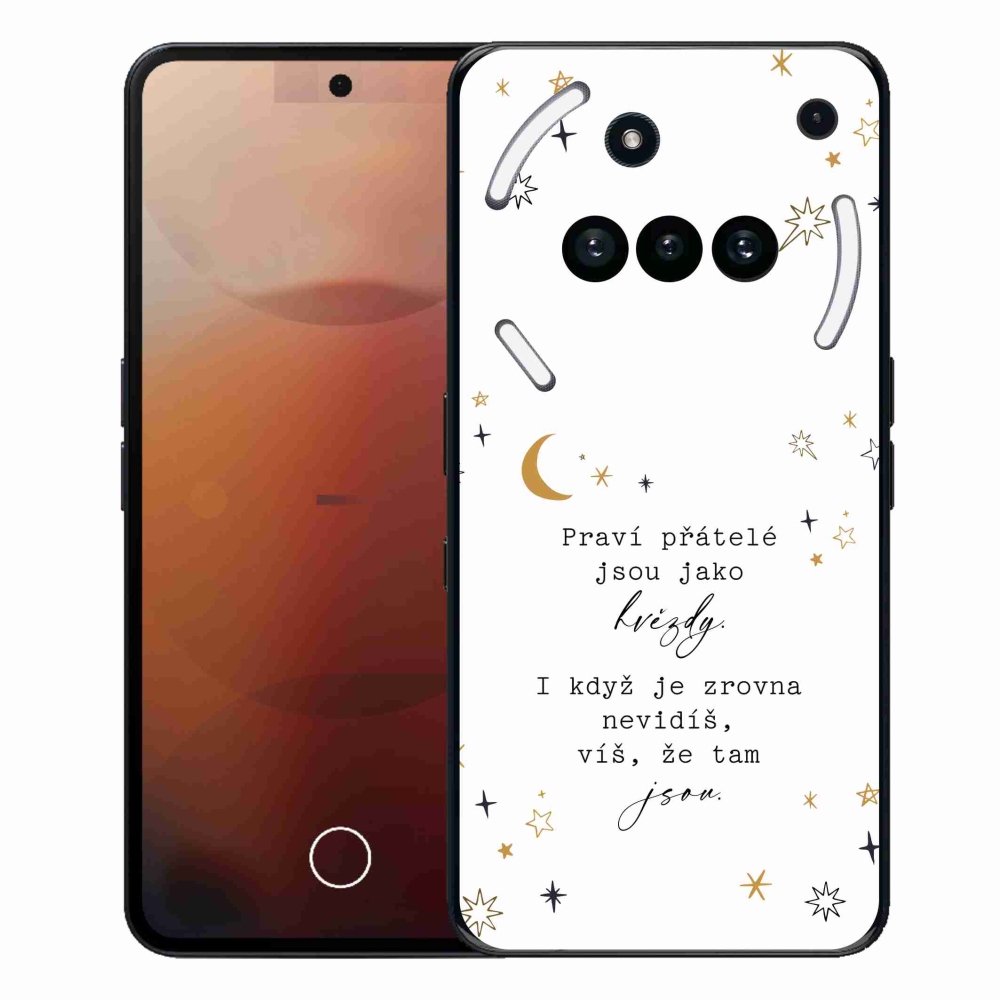 Zselés borító mmCase a Nothing Phone (3a) - idézet 6 fehér háttérrel