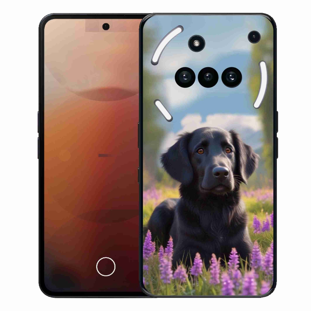 Zselés tok mmCase a Nothing Phone (3a) - elegáns fekete retriever