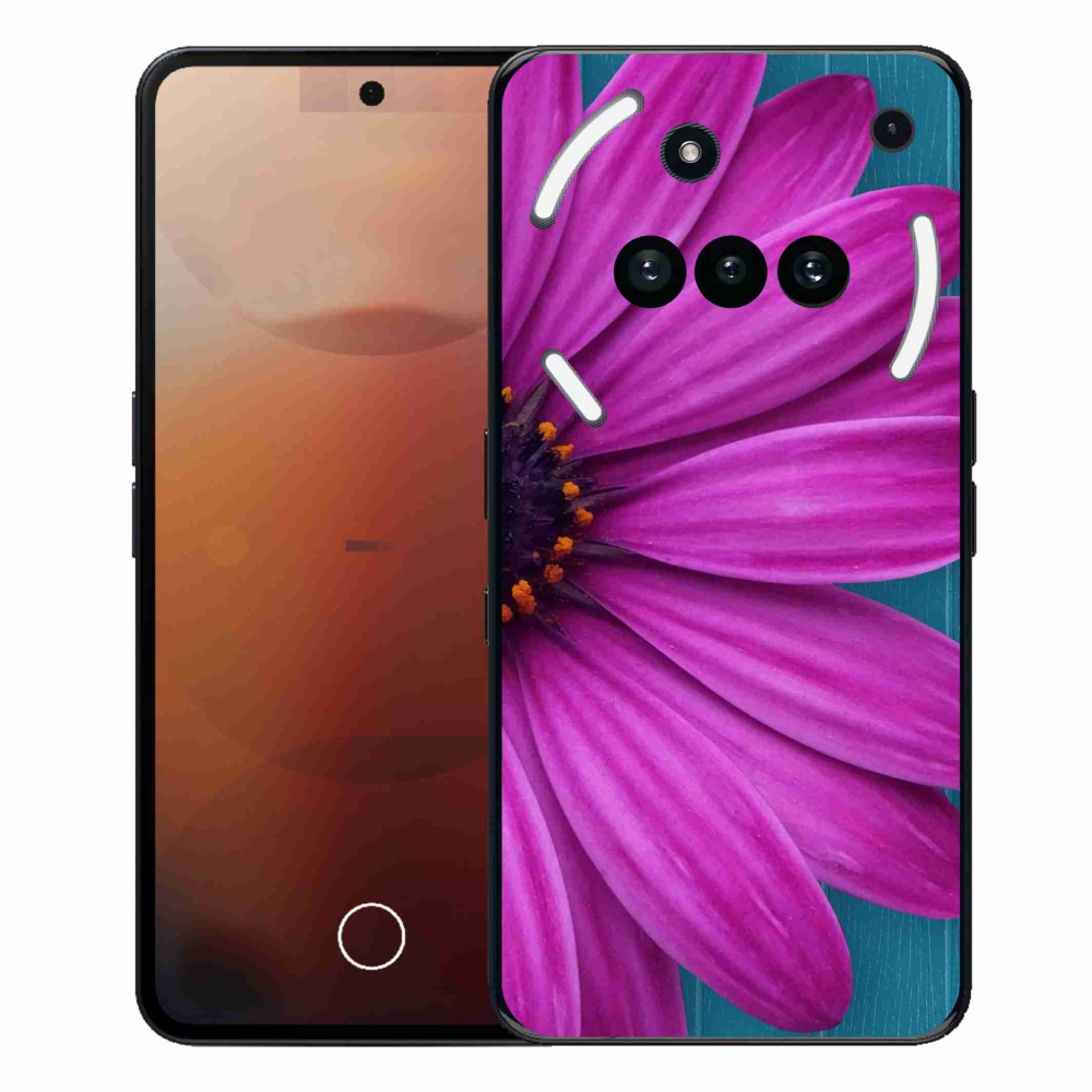 Zselés tok mmCase a Nothing Phone telefonhoz (3a) - lila margaréta