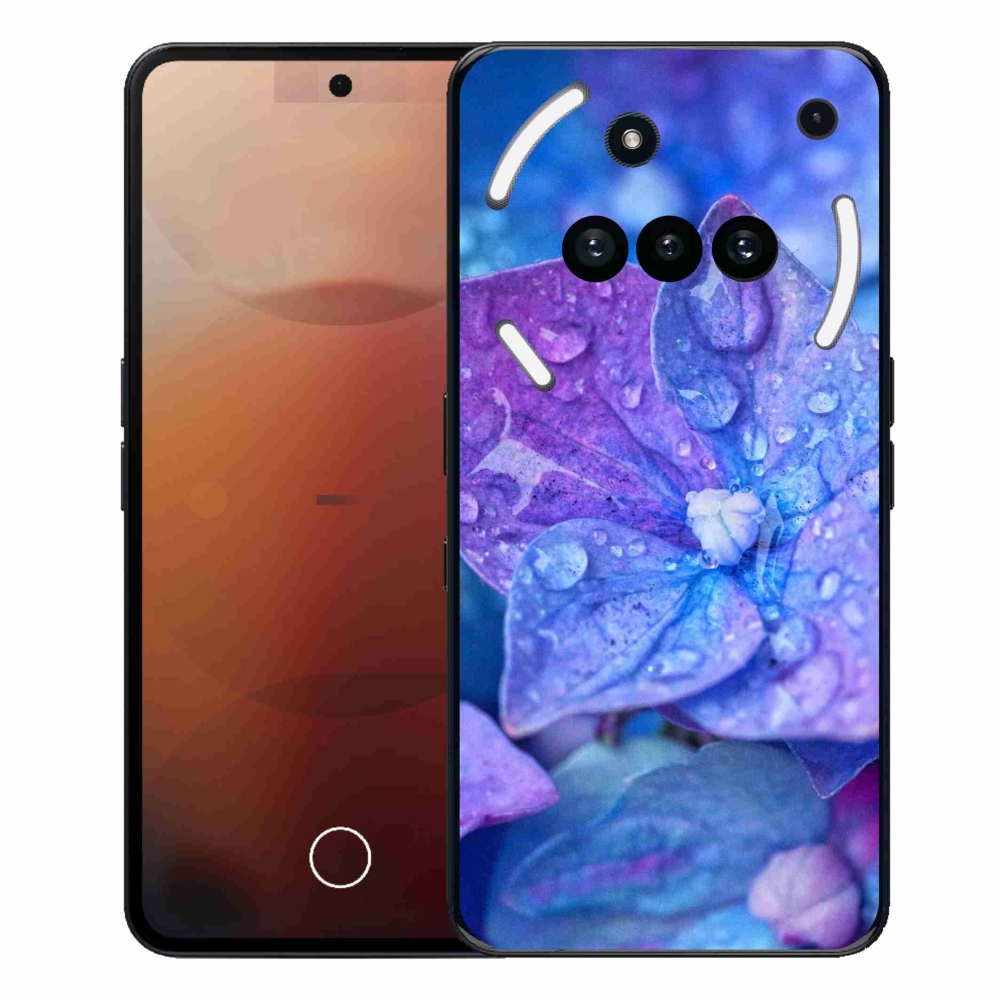 Zselés borító mmCase a Nothing Phone-hoz (3a) - lila virág