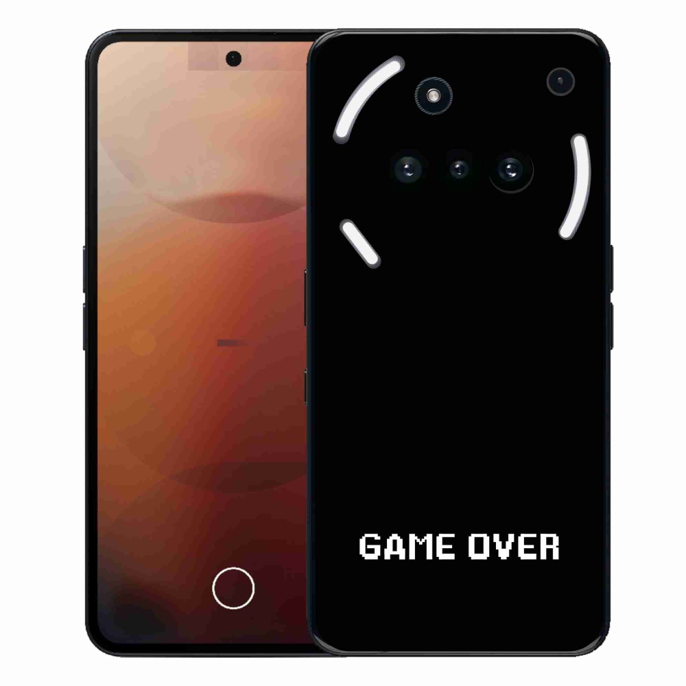 Zselés borító mmCase a Nothing Phone (3a) - játék fekete háttéren