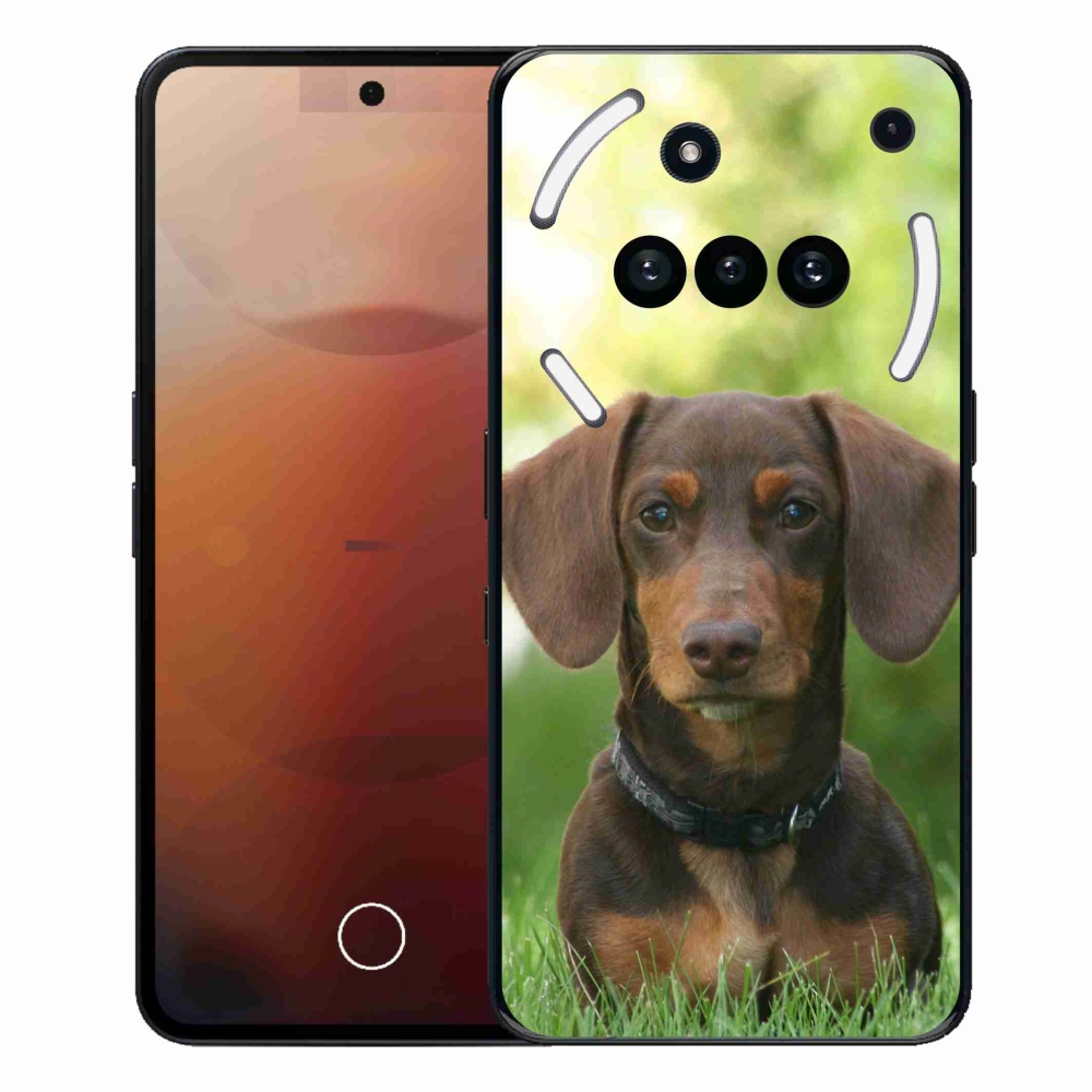 Zselés borítás mmCase a Nothing Phone-hoz (3a) - barna tacskó