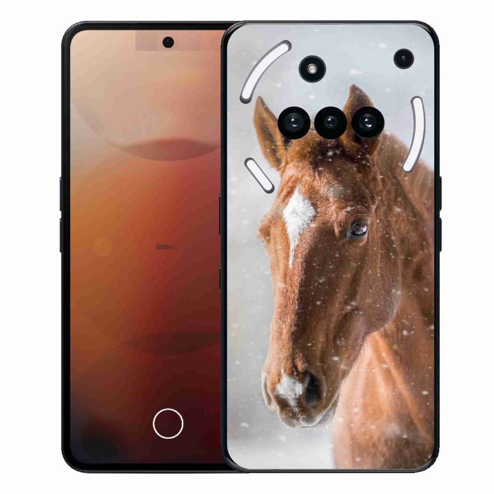 Zselés tok mmCase a Nothing Phone-hoz (3a) - barna ló 2