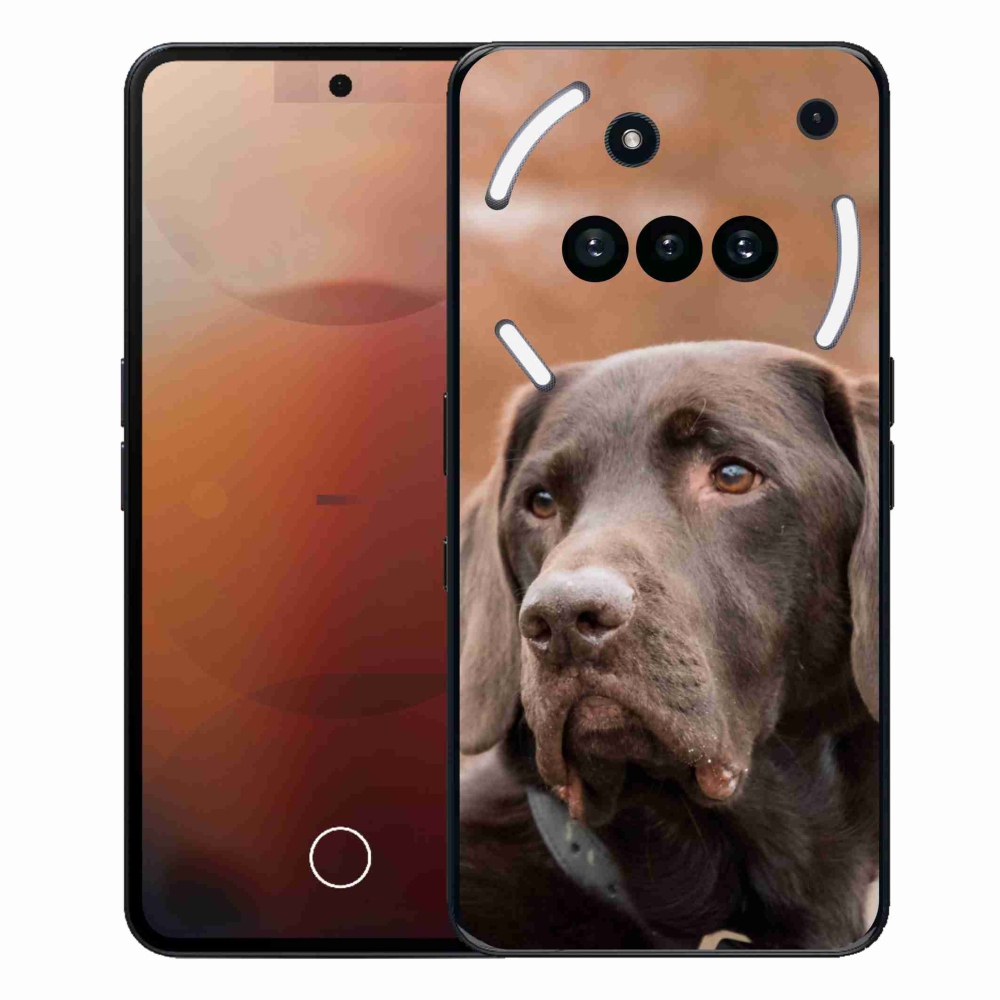 Zselés tok mmCase a Nothing Phone-hoz (3a) - barna labrador