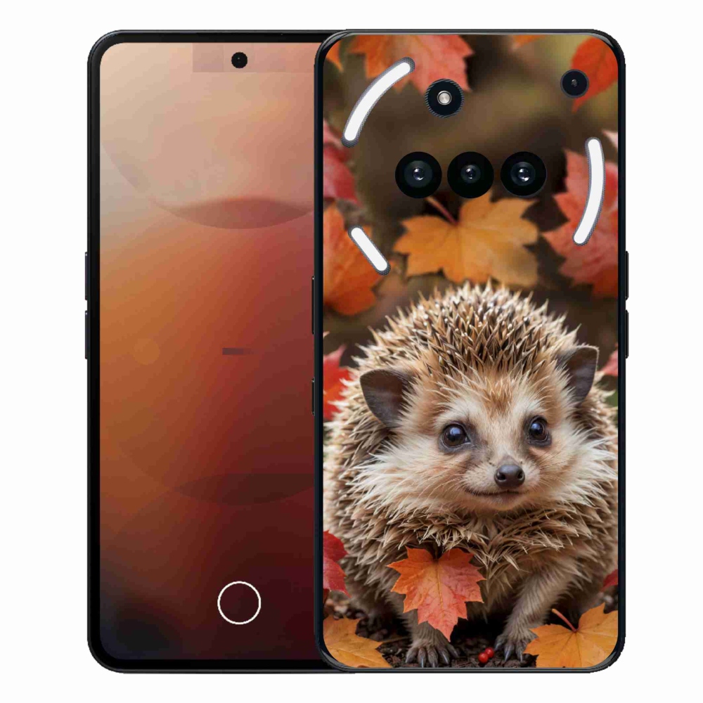 Zselés borító mmCase for Nothing Phone (3a) - süni levelekben
