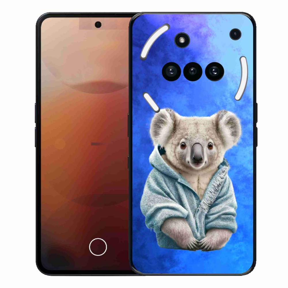 Zselés borító mmCase a Nothing Phone (3a) telefonhoz - koala pulóverben