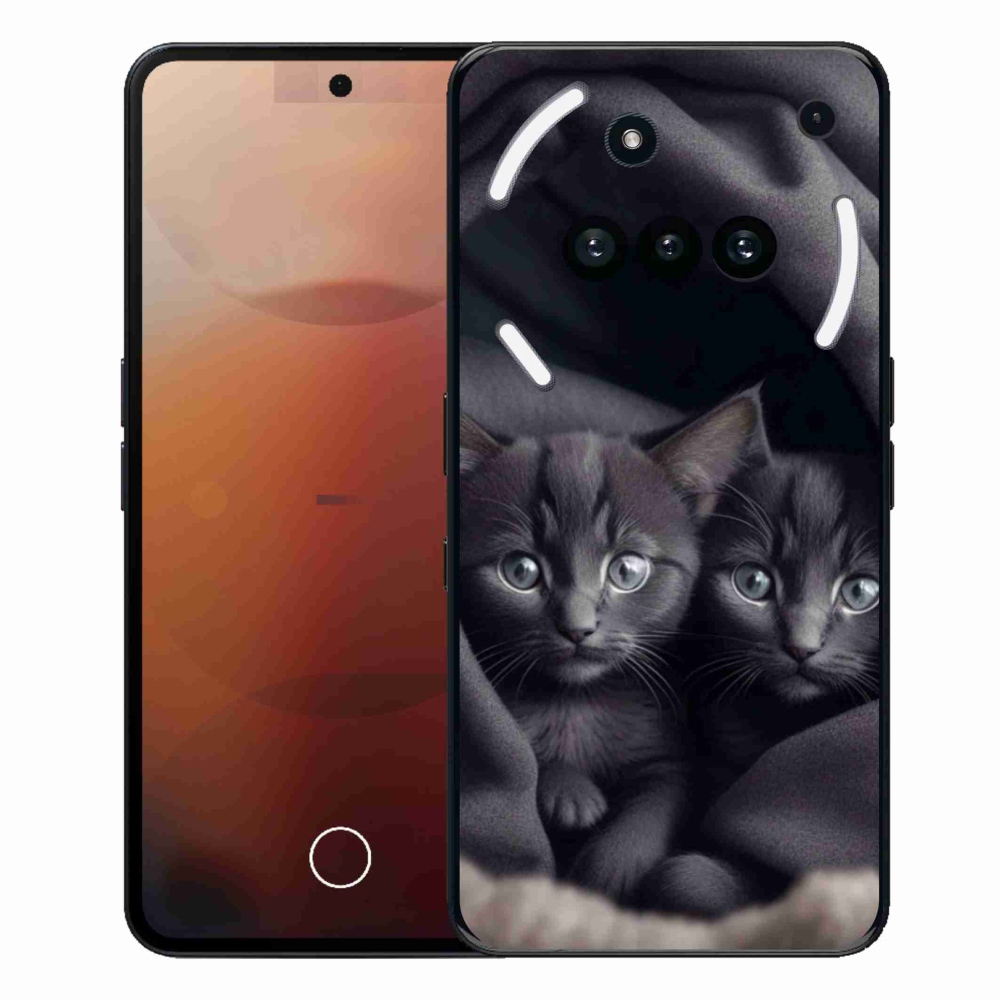 Zselés borítás mmCase a Nothing Phone-hoz (3a) - cat duo