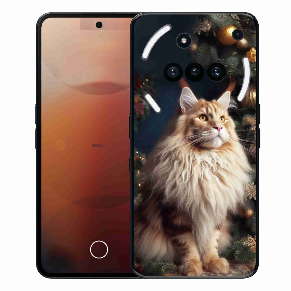 Zselés borító mmCase a Semmi telefonhoz (3a) - macska a fánál