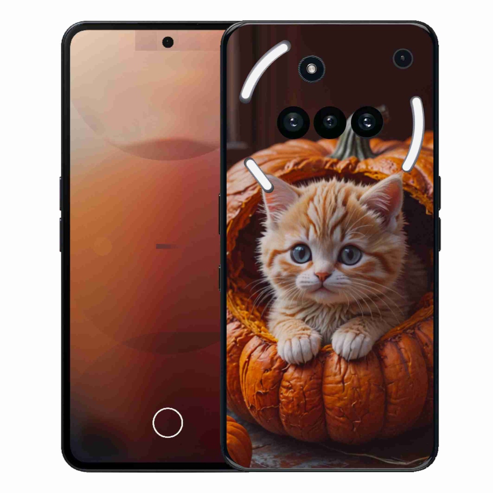 Zselés borító mmCase a Nothing Phone-hoz (3a) - cica és tök 2