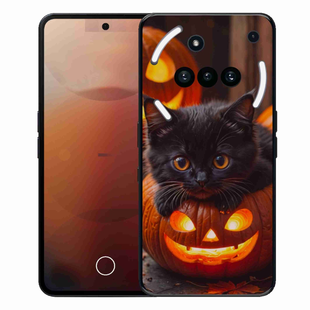 Zselés borítás mmCase a Nothing Phone-hoz (3a) - cica és tök