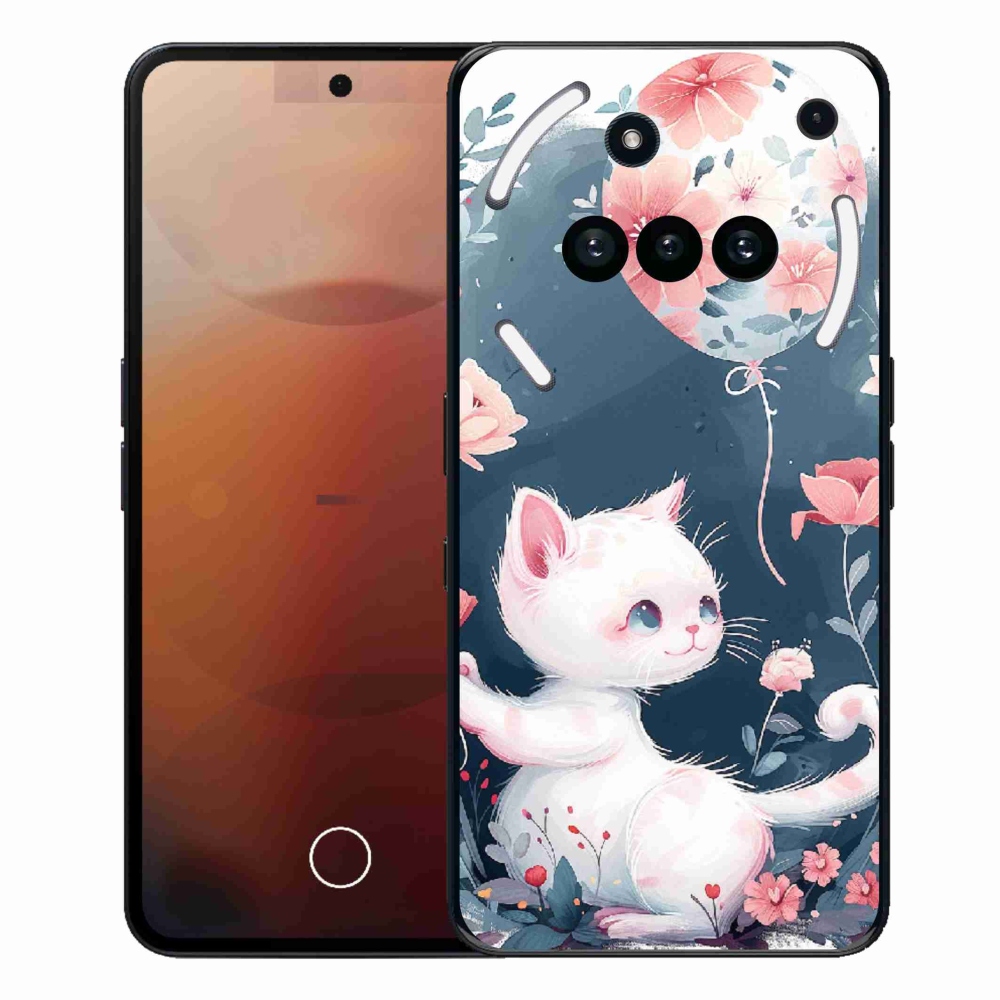 Zselés borító mmCase for Nothing Phone (3a) - cica lufival