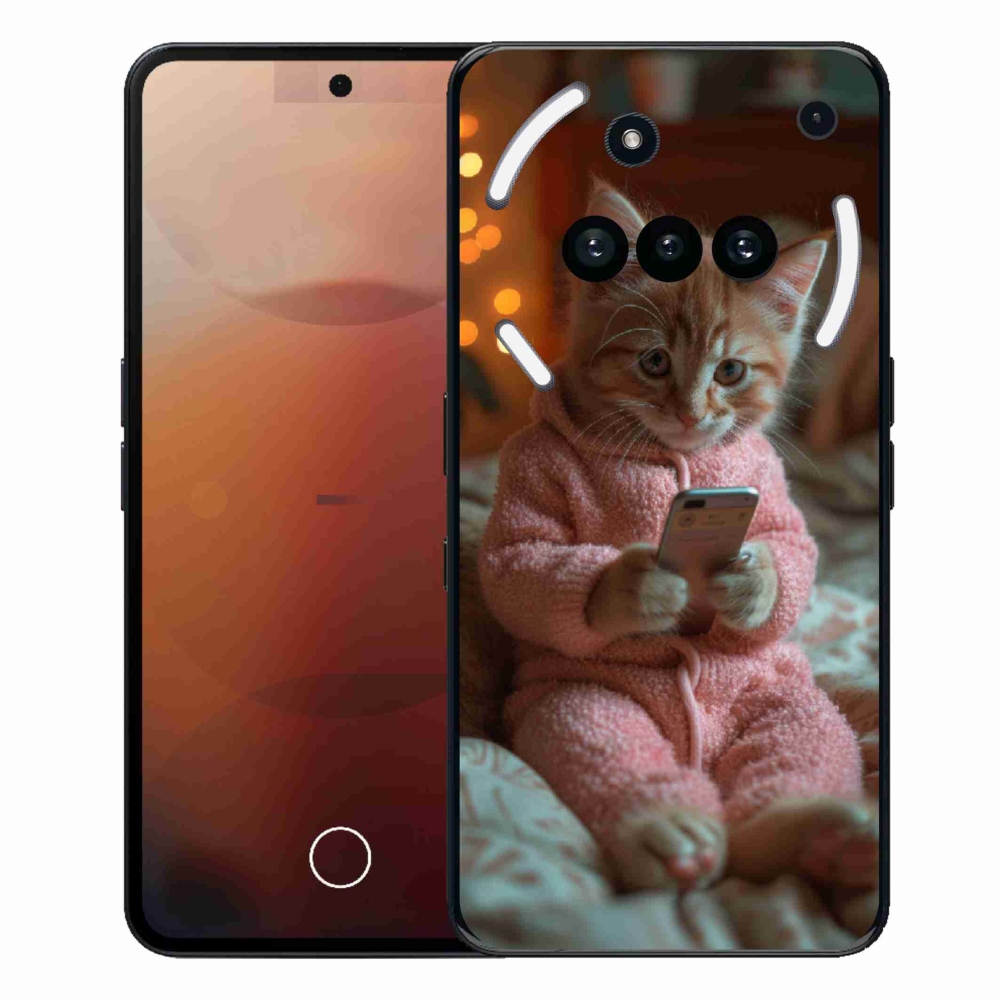 Zselés borító mmCase for Nothing Phone (3a) - baba mobiltelefonnal