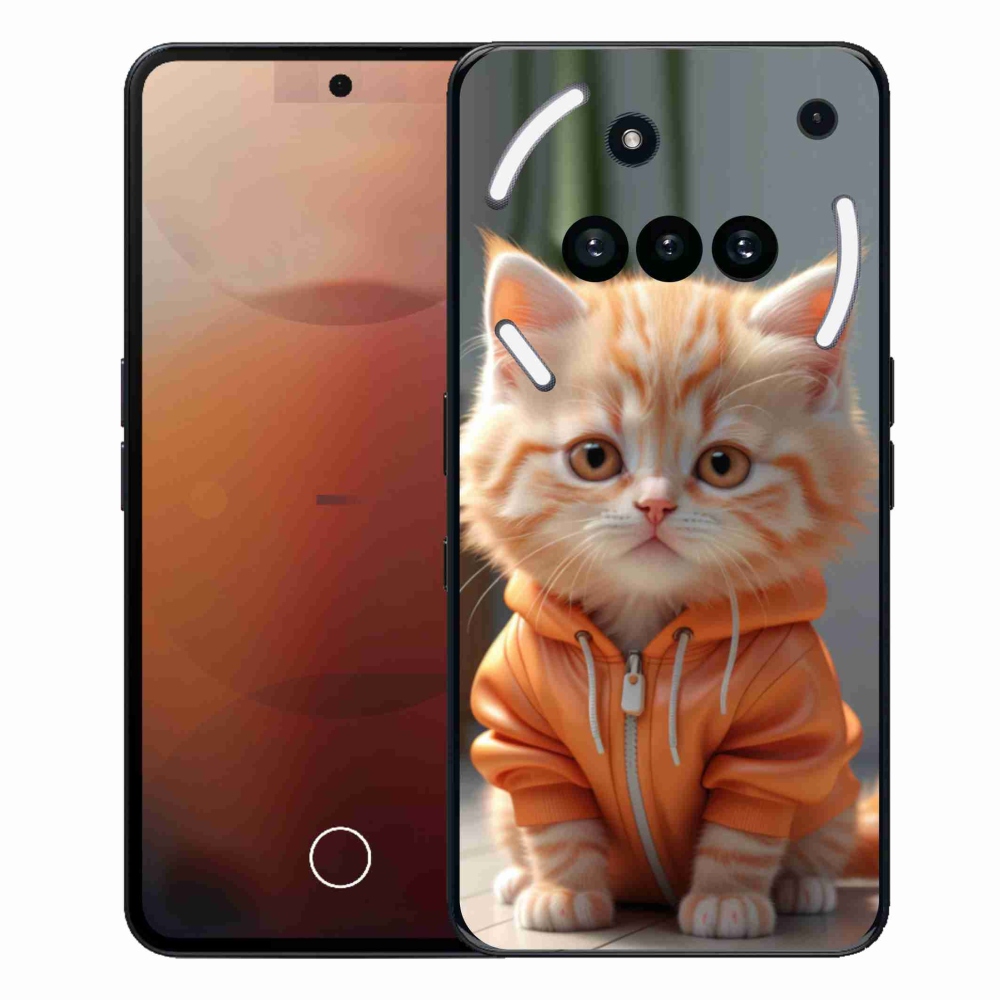 Zselés borítás mmCase a Semmi telefonhoz (3a) - cica melegítőben