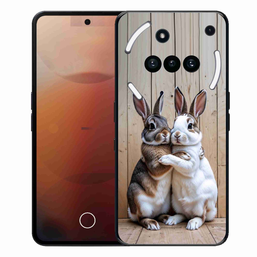 Zselés borítás mmCase a Nothing Phone-hoz (3a) - nyúlpár