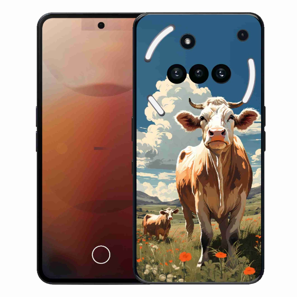 Zselés borító mmCase a Nothing Phone-hoz (3a) - tehenek a réten