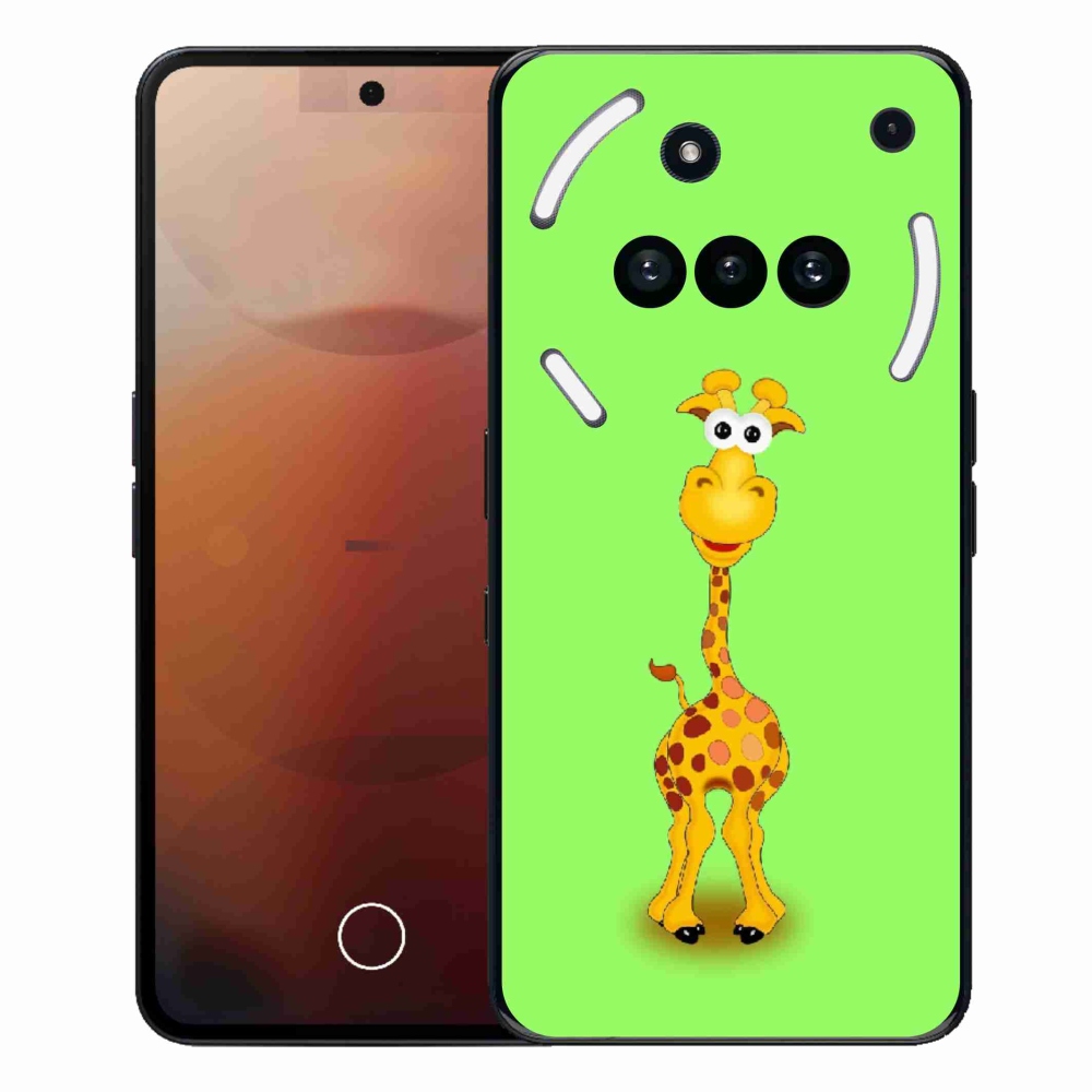 Zselés borító mmCase a Nothing Phone-hoz (3a) - rajzfilm zsiráf