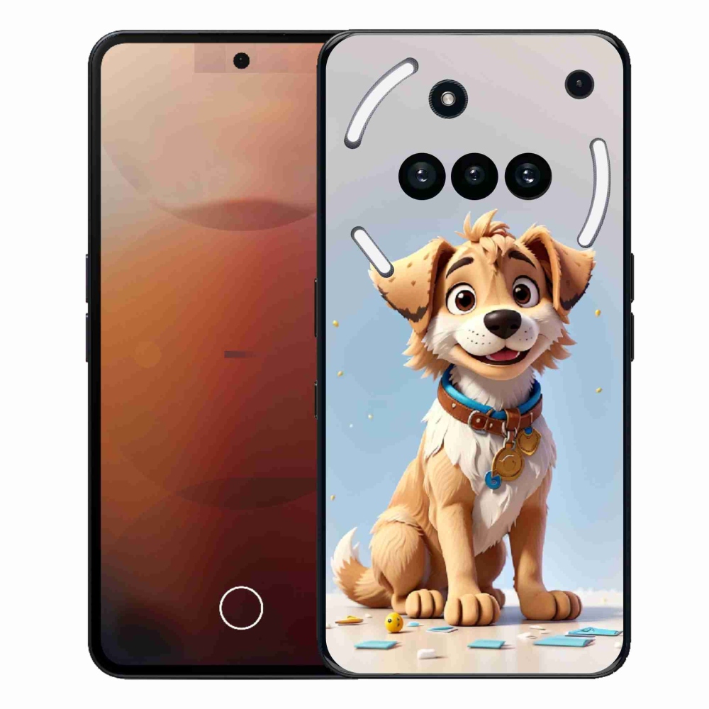 Zselés borítás mmCase a Nothing Phone (3a) - rajzfilm kiskutya