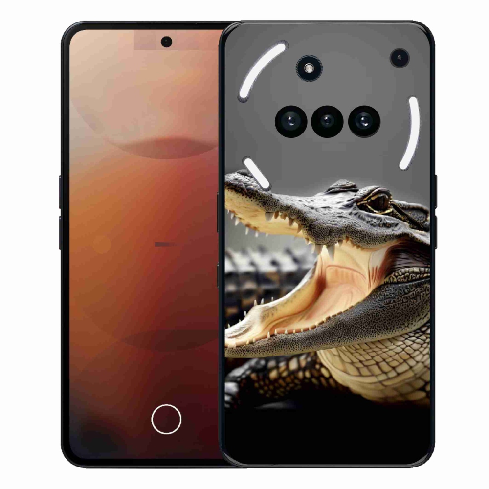 Zselés tok mmCase a Nothing Phone (3a) készülékhez - krokodil