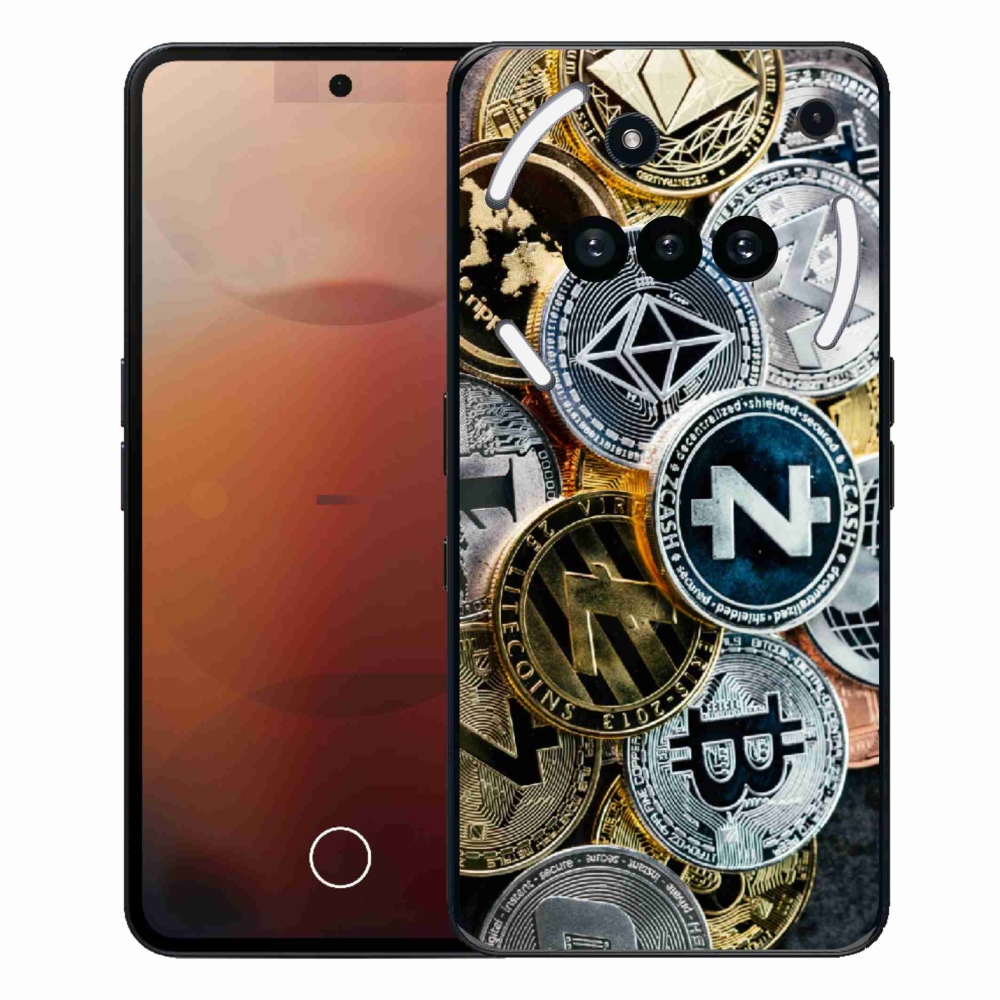 Zselés borítás mmCase for Nothing Phone (3a) - kriptovaluták