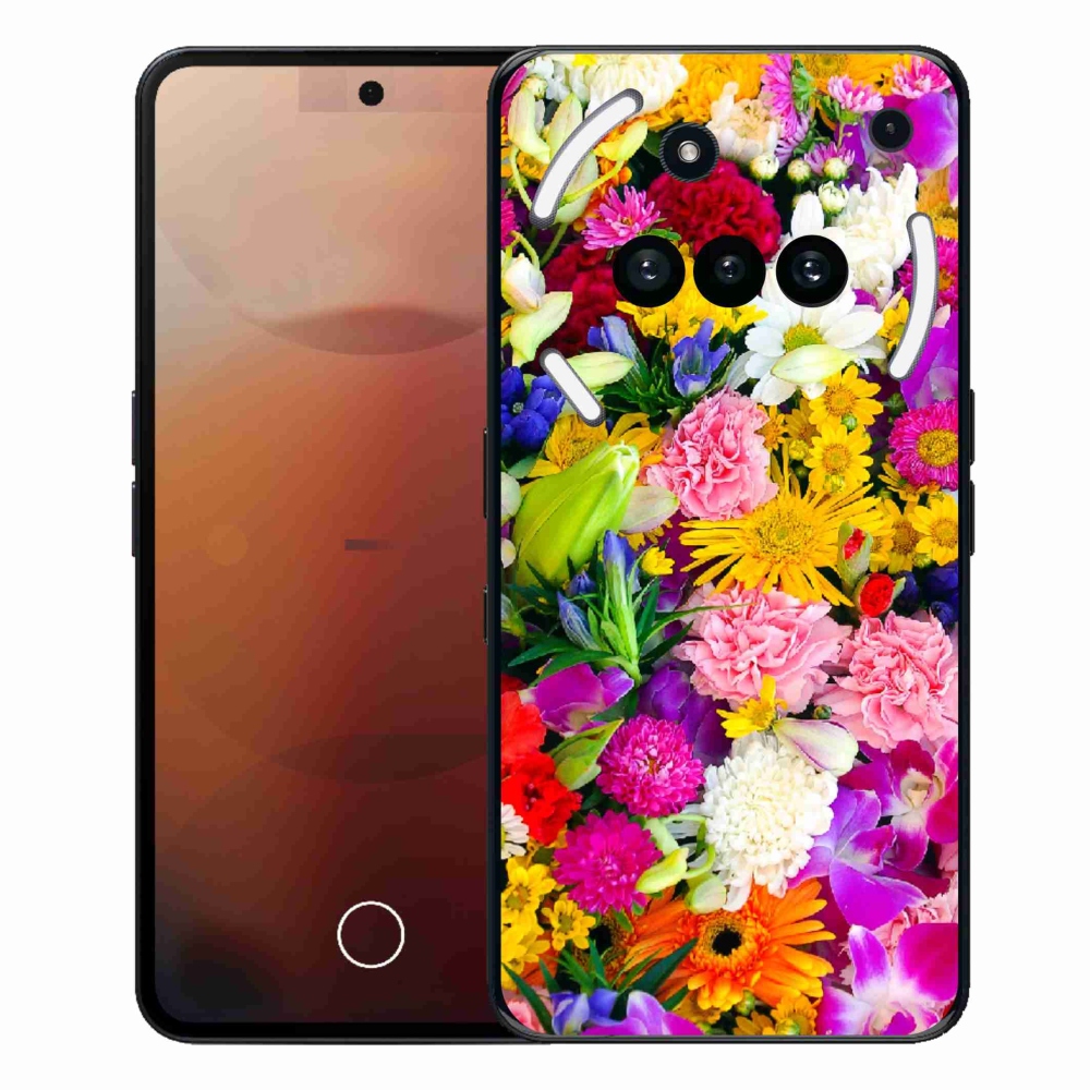Zselés borító mmCase a Nothing Phone (3a) - virág 12