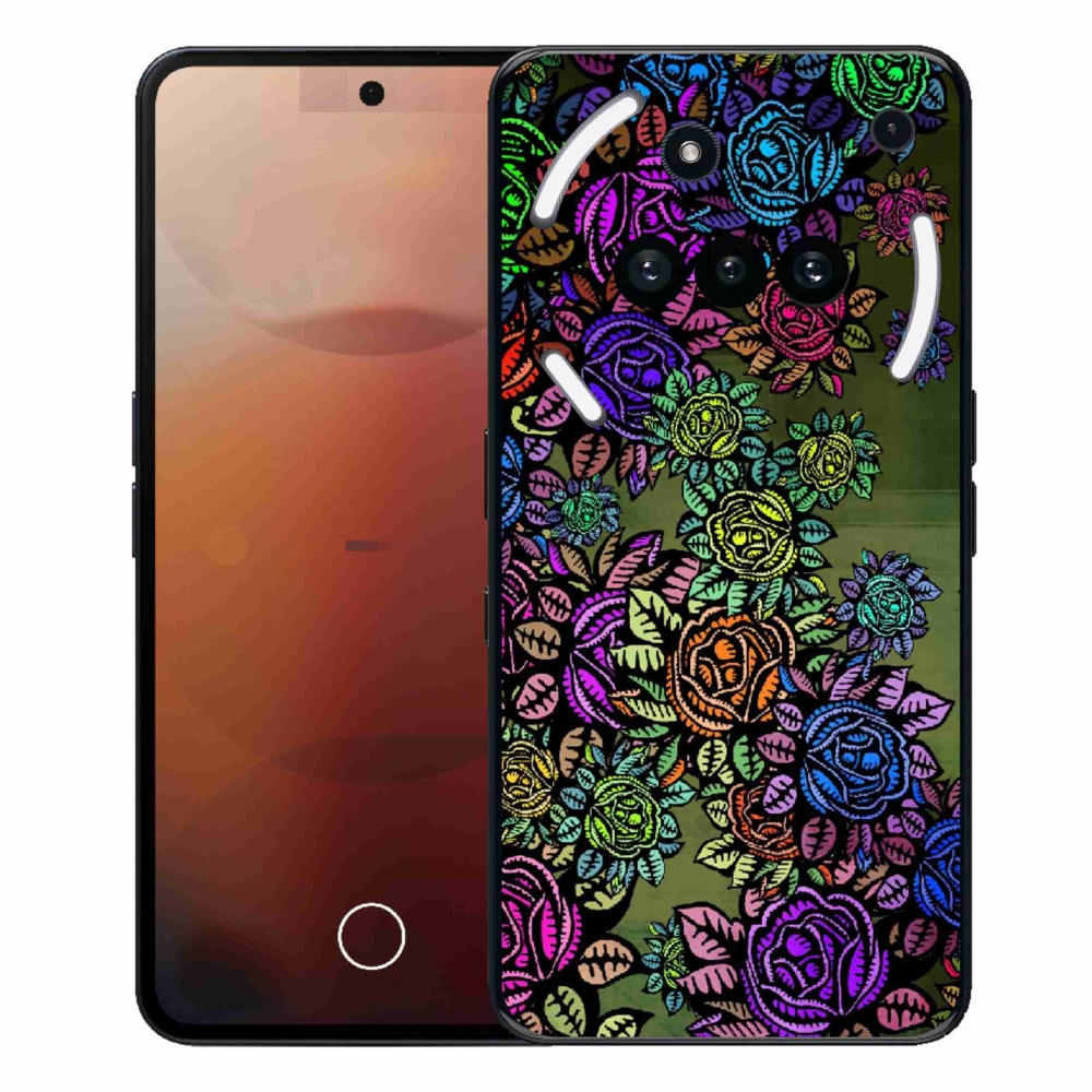 Zselés borító mmCase a Nothing Phone (3a) - virágok 6