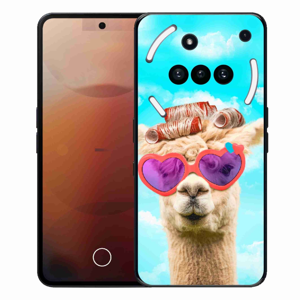 Zselés borítás mmCase a Nothing Phone (3a) - szemüveges láma
