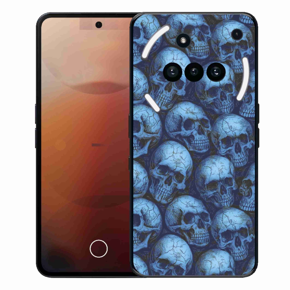 Zselés tok mmCase a Nothing Phone-hoz (3a) - koponyák