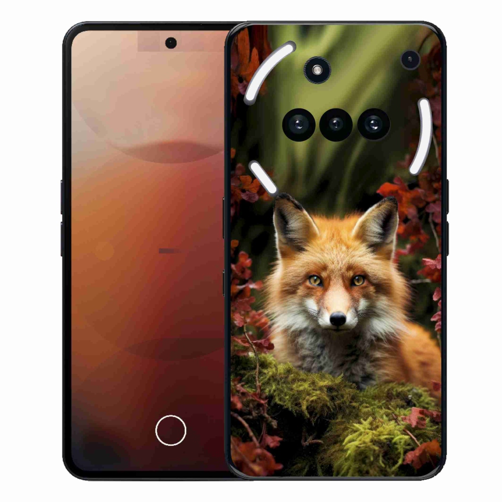 Zselés tok mmCase a Nothing Phone-hoz (3a) - róka az erdőben