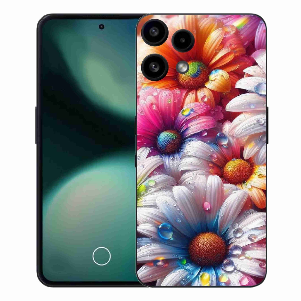 Zselés borító mmCase a Nothing Phone (3a) Lite készülékhez - színes margaréták