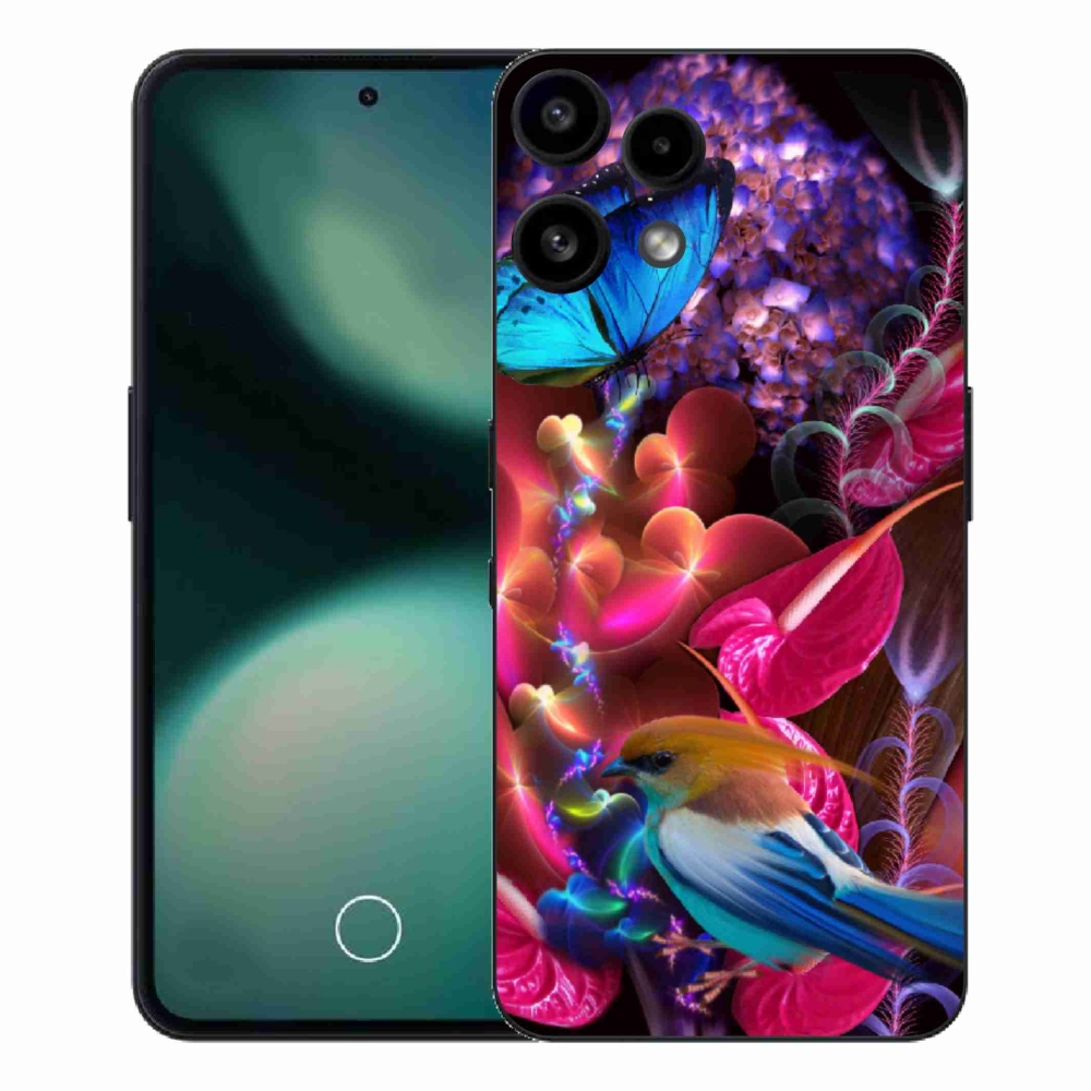 Zselés borító mmCase a Nothing Phone (3a) Lite készülékhez - színes virágok
