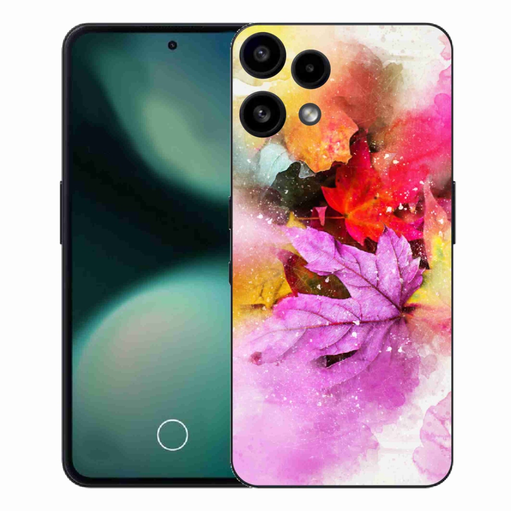 Zselés borító mmCase a Nothing Phone (3a) Lite készülékhez - színes levelek