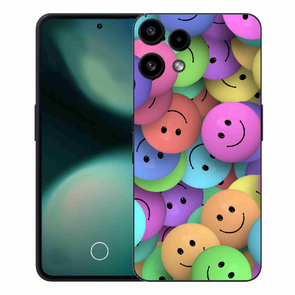 Zselés borító mmCase a Nothing Phone (3a) Lite készülékhez - színes smileyk