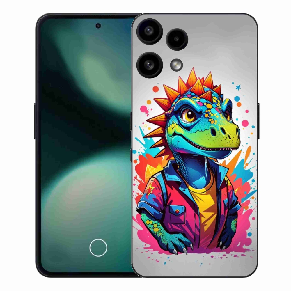 Zselés borítás mmCase a Nothing Phone (3a) Lite készülékhez - színes dinoszauruszok