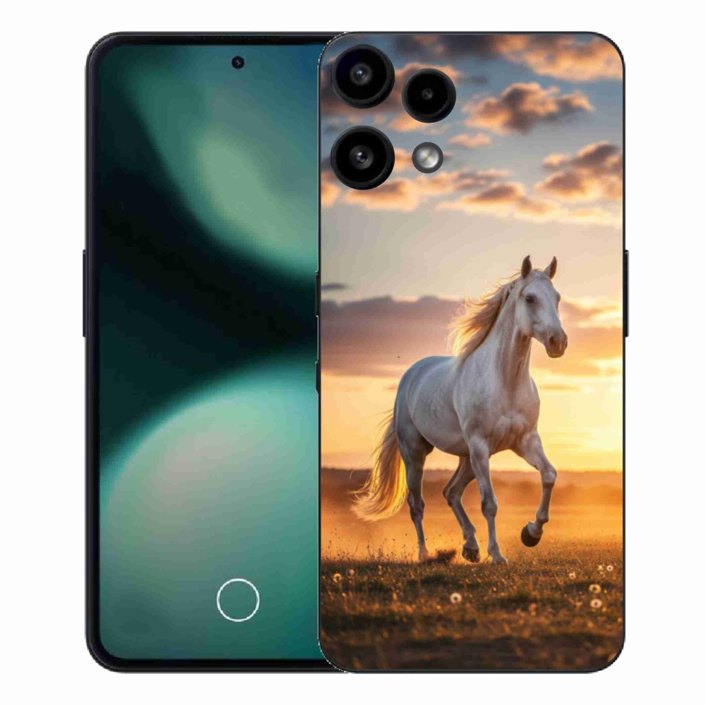 Zselés borítás mmCase a Nothing Phone (3a) Lite készülékhez - futó fehér ló 2
