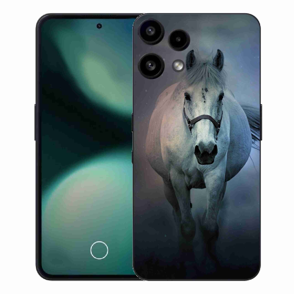 Zselés borítás mmCase a Nothing Phone (3a) Lite készülékhez - futó fehér ló