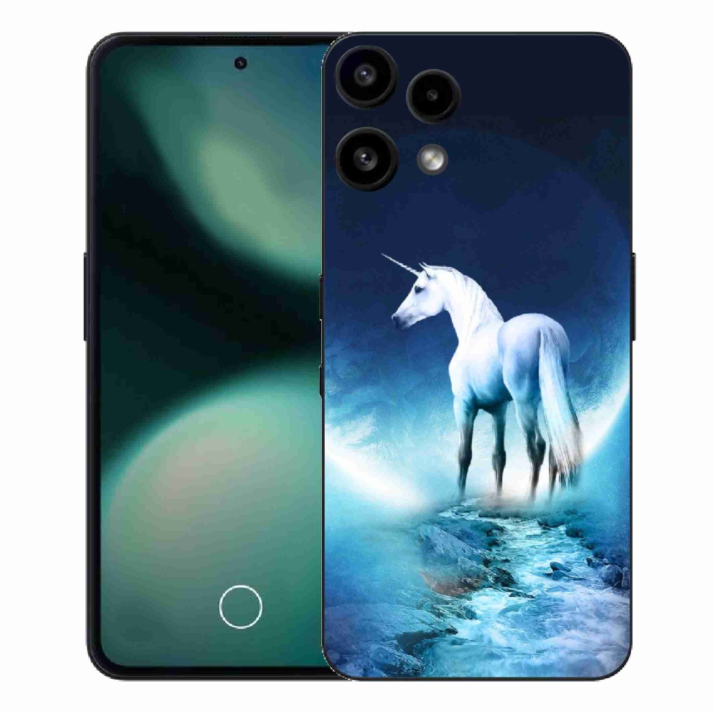 Zselés borítás mmCase a Nothing Phone (3a) Lite készülékhez - fehér egyszarvú