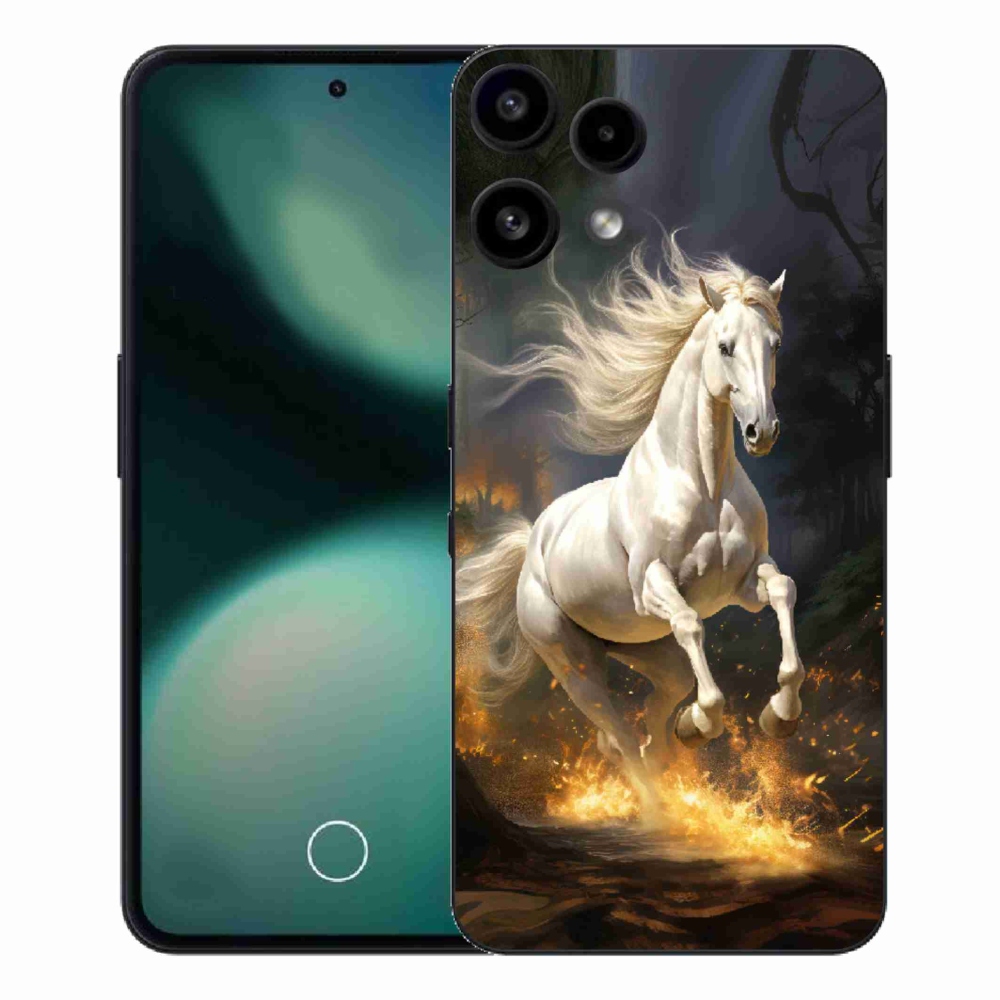 Zselés borítás mmCase a Nothing Phone (3a) Lite készülékhez - fehér ló 2