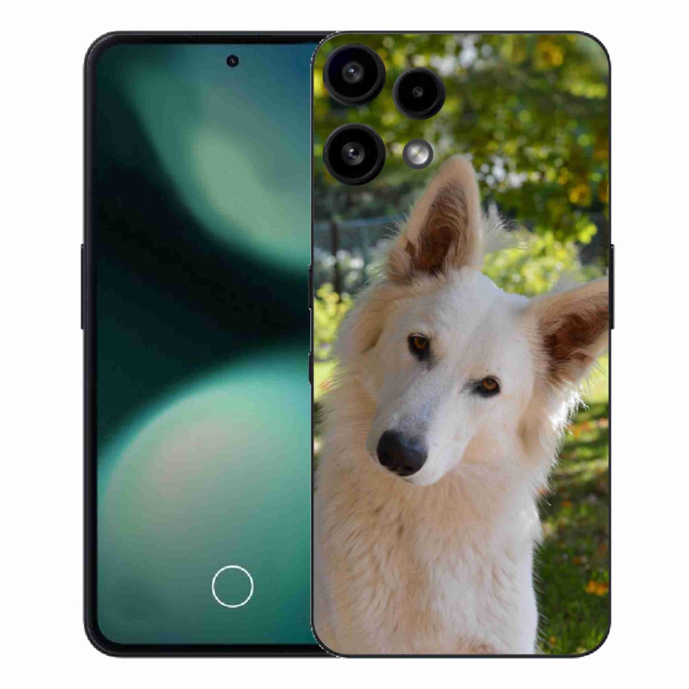 Zselés borítás mmCase a Nothing Phone (3a) Lite készülékhez - Fehér svájci juhász 1