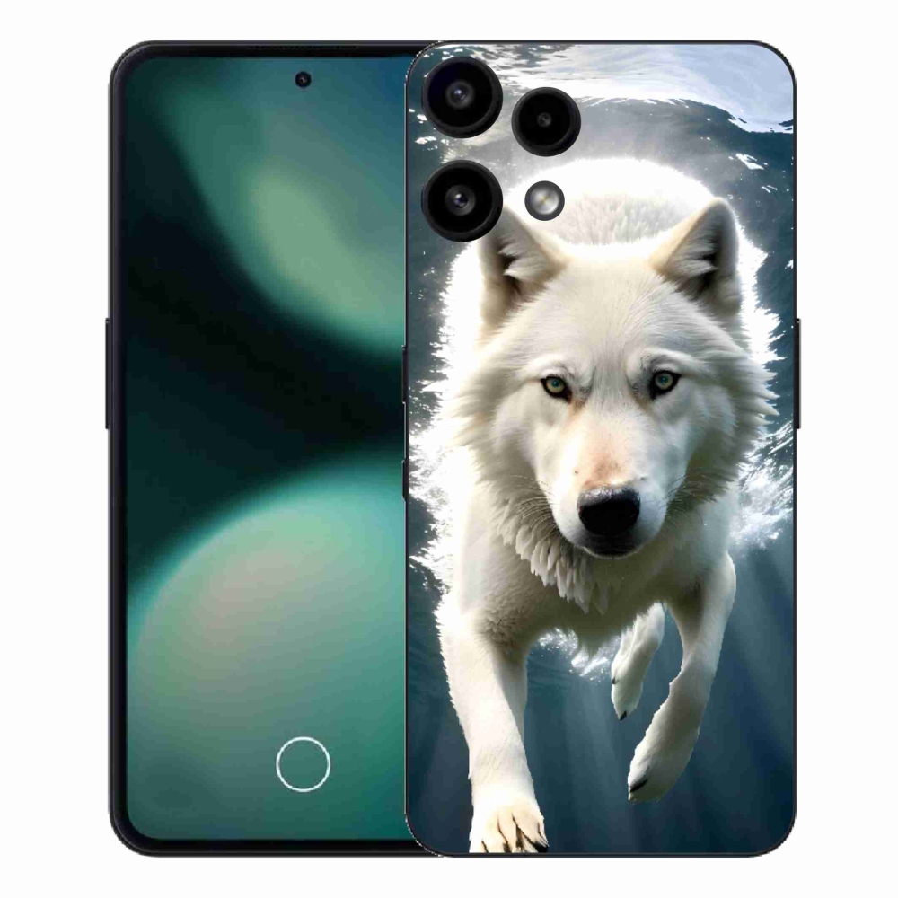 Zselés borítás mmCase a Nothing Phone (3a) Lite készülékhez - fehér farkas